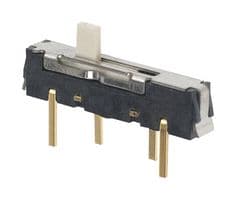 CSS-1300MC - NIDEC COMPONENTS - CSS-1300MC - Slide Switch, SP3T, Through Hole, CSS Series, 100 mA