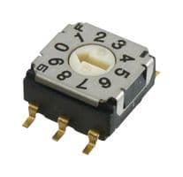 SH-7010TB - NIDEC COMPONENTS - SH-7010TB - Rotary Coded Switch, SH-7000 Series, Surface Mount, 10 Position, 5 VDC, BCD, 100 mA