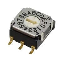 SH-7050TB - NIDEC COMPONENTS - SH-7050TB - Rotary Coded Switch, SH-7000 Series, Surface Mount, 16 Position, 5 VDC, Hexadecimal, 100 mA