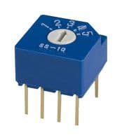SS-10-15SPE - NIDEC COMPONENTS - SS-10-15SPE - Rotary Switch, Through Hole, 5 Position, 1 Pole, 30 °, SS-10 Series