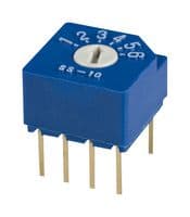 SS-10-16NP-E - NIDEC COMPONENTS - SS-10-16NP-E - Rotary Switch, Through Hole, 6 Position, 1 Pole, 22.5 °, SS-10 Series