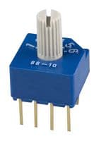 SS-10-16NP-LE - NIDEC COMPONENTS - SS-10-16NP-LE - Rotary Switch, Through Hole, 6 Position, 1 Pole, 22.5 °, SS-10 Series