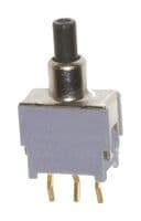 APE1F-2M-10-Z - NIDEC COMPONENTS - APE1F-2M-10-Z - Pushbutton Switch, Subminiature, APE Series, SPDT, On-(On), Plunger, Black