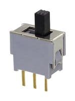AS1D-2M-10-Z - NIDEC COMPONENTS - AS1D-2M-10-Z - Slide Switch, Hyper-Miniature, SPDT, On-On, Through Hole, AS Series, 50 mA, 48 V