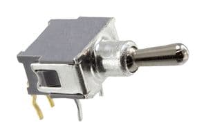 ATE1D-5M3-10-Z - NIDEC COMPONENTS - ATE1D-5M3-10-Z - Toggle Switch, Subminiature, On-On, SPDT, Non Illuminated, ATE Series, Through Hole, 50 mA