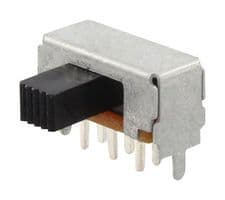 MFS201N-16-Z - NIDEC COMPONENTS - MFS201N-16-Z - Slide Switch, Sub-Miniature, DPDT, On-On, Through Hole, MFS Series, 1 A, 125 V