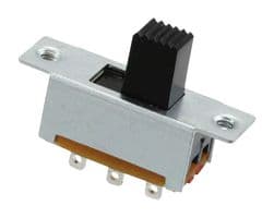 MFS201N-Z - NIDEC COMPONENTS - MFS201N-Z - Slide Switch, Sub-Miniature, DPDT, On-On, Panel Mount, MFS Series, 1 A, 125 V