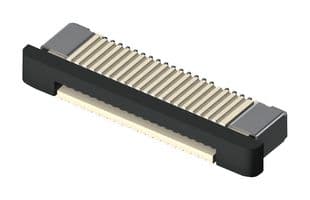ZF5S-10-01-T-WT - SAMTEC - ZF5S-10-01-T-WT - FFC / FPC Board Connector, 0.5 mm, 10 Contacts, ZF5S, Solder, Bottom, 1 Row