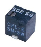SM-3TW101 - NIDEC COMPONENTS - SM-3TW101 - Trimmer, Multi Turn, RuO2 Cermet, Top Adjust, 100 ohm, Surface Mount, 11 Turns