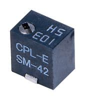 SM-42TW101 - NIDEC COMPONENTS - SM-42TW101 - Trimmer, Multi Turn, RuO2 Cermet, Top Adjust, 100 ohm, Surface Mount, 11 Turns