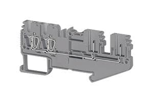 SCP222.5GREY - IMO PRECISION CONTROLS - SCP222.5GREY - DIN Rail Mount Terminal Block, 4 Ways, 28 AWG, 12 AWG, 2.5 mm², Clamp, 24 A