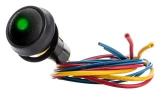 59-531G - ITW SWITCHES - 59-531G - Industrial Pushbutton Switch, Miniature, 59 Series, 13.6 mm, SPST-NO-DB, Momentary, Round, Black