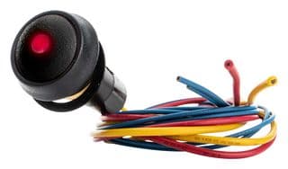 59-531R - ITW SWITCHES - 59-531R - Industrial Pushbutton Switch, Miniature, 59 Series, 13.6 mm, SPST-NO-DB, Momentary, Round, Black