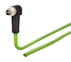 142M2XC0010 - METZ CONNECT - 142M2XC0010 - Sensor Cable, 90° M12 Plug, Free End, 8 Positions, 1 m, 3.28 ft