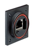 PX0890 - BULGIN / PARTNER STOCK - PX0890 - In-Line Adapter, Cat6a, Adaptor, In-Line, RJ45, RJ45, Buccaneer Standard