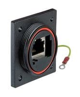 PX0890/E - BULGIN / PARTNER STOCK - PX0890/E - In-Line Adapter, Cat6a, IP68, Adapter, In-Line, RJ45, RJ45, Buccaneer Standard Series