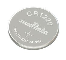 CR1220 - MURATA - CR1220 - Battery, 3 V, CR1220, Lithium Manganese Dioxide, 40 mAh, Pressure Contact, 1