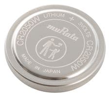 CR2050W - MURATA - CR2050W - Battery, 3 V, CR2050, Lithium Manganese Dioxide, 345 mAh, Pressure Contact, 1
