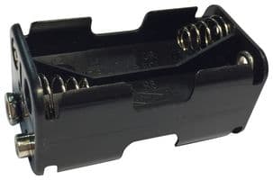 PE000023 - PRO ELEC - PE000023 - Battery Holder, Snap On, AA Battery Size, 4 Position