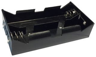 PE000026 - PRO ELEC - PE000026 - Battery Holder, Panel, D Battery Size, 4 Position