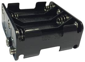 PE000028 - PRO ELEC - PE000028 - Battery Holder, Snap On, AA Battery Size, 8 Position