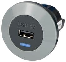 PV65R SFF - ALFATRONIX - PV65R SFF - USB Charger Receptacle, PV65R, 2.1 A, 1 Port, USB Type A