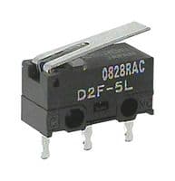 D2F-5L - OMRON - D2F-5L - Microswitch, Subminiature, Hinge Lever, SPDT, Solder, 5 A