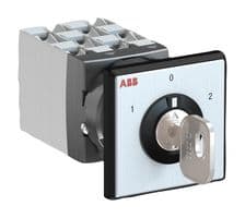 1SCA126501R1001 - ABB - 1SCA126501R1001 - Keylock Switch, On-Off-On, 3PST, OC25 Series, 3 Position, Screw, 25 A
