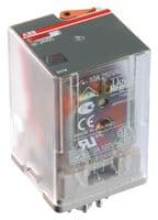 1SVR405621R0000 - ABB - 1SVR405621R0000 - Power Relay, Interface, DPDT, 24 VAC, 10 A, CR-U Series, Socket, Non Latching