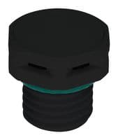 VENT-PS1YBK-O8002 - AMPHENOL LTW - VENT-PS1YBK-O8002 - Connector Accessory, Black, Vent, Amphenol LTW M12 Sensor Connectors