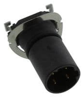 MSDS-04PMMT-EE0001 - AMPHENOL LTW - MSDS-04PMMT-EE0001 - Sensor Connector, M Series, M12, Male, 4 Positions, PCB Pin, Straight Panel Mount