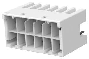 1-1971906-6 - TE CONNECTIVITY - 1-1971906-6 - Pin Header, Wire-to-Board, 3.3 mm, 2 Rows, 12 Contacts, Through Hole Straight, Grace Inertia