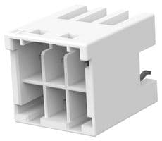 1-1971906-3 - TE CONNECTIVITY - 1-1971906-3 - Pin Header, Wire-to-Board, 3.3 mm, 2 Rows, 6 Contacts, Through Hole, Grace Inertia