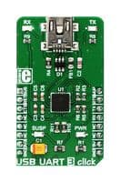 MIKROE-3063 - MIKROELEKTRONIKA - MIKROE-3063 - Add-On Board, USB UART 3 Click Board, USB To UART Interface, USBXpress, MikroBUS