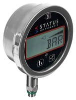 DM670/PM/1/100 - STATUS - DM670/PM/1/100 - Pressure Indicator, Digital, DP670PM Series, 0 to 100 Bar, LCD, 6 Digit, Side Entry