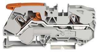 2116-1201 - WAGO - 2116-1201 - DIN Rail Mount Terminal Block, Through, 2 Ways, 20 AWG, 6 AWG, 16 mm², Clamp, 76 A