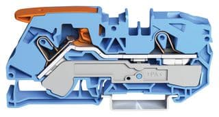 2116-1204 - WAGO - 2116-1204 - DIN Rail Mount Terminal Block, Through, 2 Ways, 20 AWG, 6 AWG, 16 mm², Clamp, 76 A