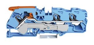 2116-1304 - WAGO - 2116-1304 - DIN Rail Mount Terminal Block, Through, 3 Ways, 20 AWG, 6 AWG, 16 mm², Clamp, 76 A