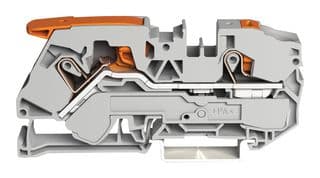 2116-5201 - WAGO - 2116-5201 - DIN Rail Mount Terminal Block, Through, 2 Ways, 20 AWG, 6 AWG, 16 mm², Clamp, 76 A