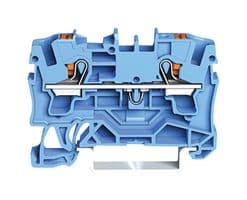 2204-1204 - WAGO - 2204-1204 - DIN Rail Mount Terminal Block, Through, 2 Ways, 20 AWG, 10 AWG, 4 mm², Clamp, 32 A