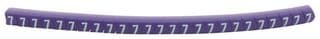 901-11007 HGBC1-3VT 7 - HELLERMANNTYTON - 901-11007 HGBC1-3VT 7 - Wire Marker, Helagrip, Slide On, Chevron Cut, Pre Printed, 7, White, Violet, 3.5mm, 3 mm