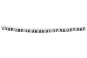 901-11025 HGBC1-3WH B - HELLERMANNTYTON - 901-11025 HGBC1-3WH B - Wire Marker, Helagrip, Slide On, Chevron Cut, Pre Printed, B, Black, White, 3.5mm, 3 mm