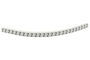 901-11049 HGBC1-3WH Z - HELLERMANNTYTON - 901-11049 HGBC1-3WH Z - Wire Marker, Helagrip, Slide On, Chevron Cut, Pre Printed, Z, Black, White, 3.5mm, 3 mm