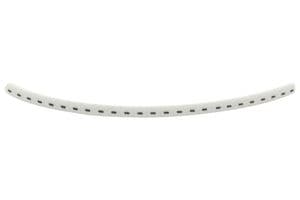901-11061 HGBC2-5WH - - HELLERMANNTYTON - 901-11061 HGBC2-5WH - - Wire Marker, Helagrip, Slide On, Chevron Cut, Pre Printed, Blank (No Legend), Black, White, 3.5mm
