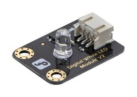 DFR0021-W - DFROBOT - DFR0021-W - Add-On Board, LED Light Module, White, Gravity Series, Arduino, Digital Interface