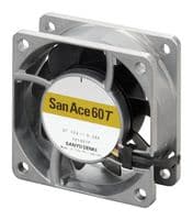 9GT0612P4G001 - SANYO DENKI - 9GT0612P4G001 - DC Axial Fan, High Temp Range, 12 V, Square, 60 mm, 25 mm, Ball Bearing, 44.5 CFM