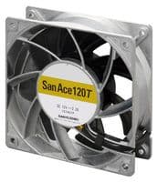 9GT1212P1S001 - SANYO DENKI - 9GT1212P1S001 - DC Axial Fan, High Temp Range, 12 V, Square, 120 mm, 38 mm, Ball Bearing, 211.8 CFM