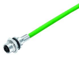70-3784-706-08 - BINDER - 70-3784-706-08 - Sensor Cable, M12 Receptacle, Free End, 8 Positions, 500 mm, 19.7 ", 876 Series