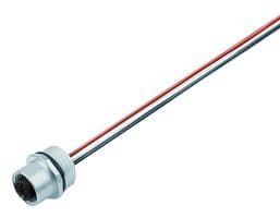 76-0232-0011-00004-0200 - BINDER - 76-0232-0011-00004-0200 - Sensor Cable, M12 Receptacle, Free End, 4 Positions, 200 mm, 7.9 ", 763 Series