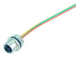 76-0236-0011-00404-0200 - BINDER - 76-0236-0011-00404-0200 - Sensor Cable, M12 Receptacle, Free End, 4 Positions, 200 mm, 7.9 ", 876 Series